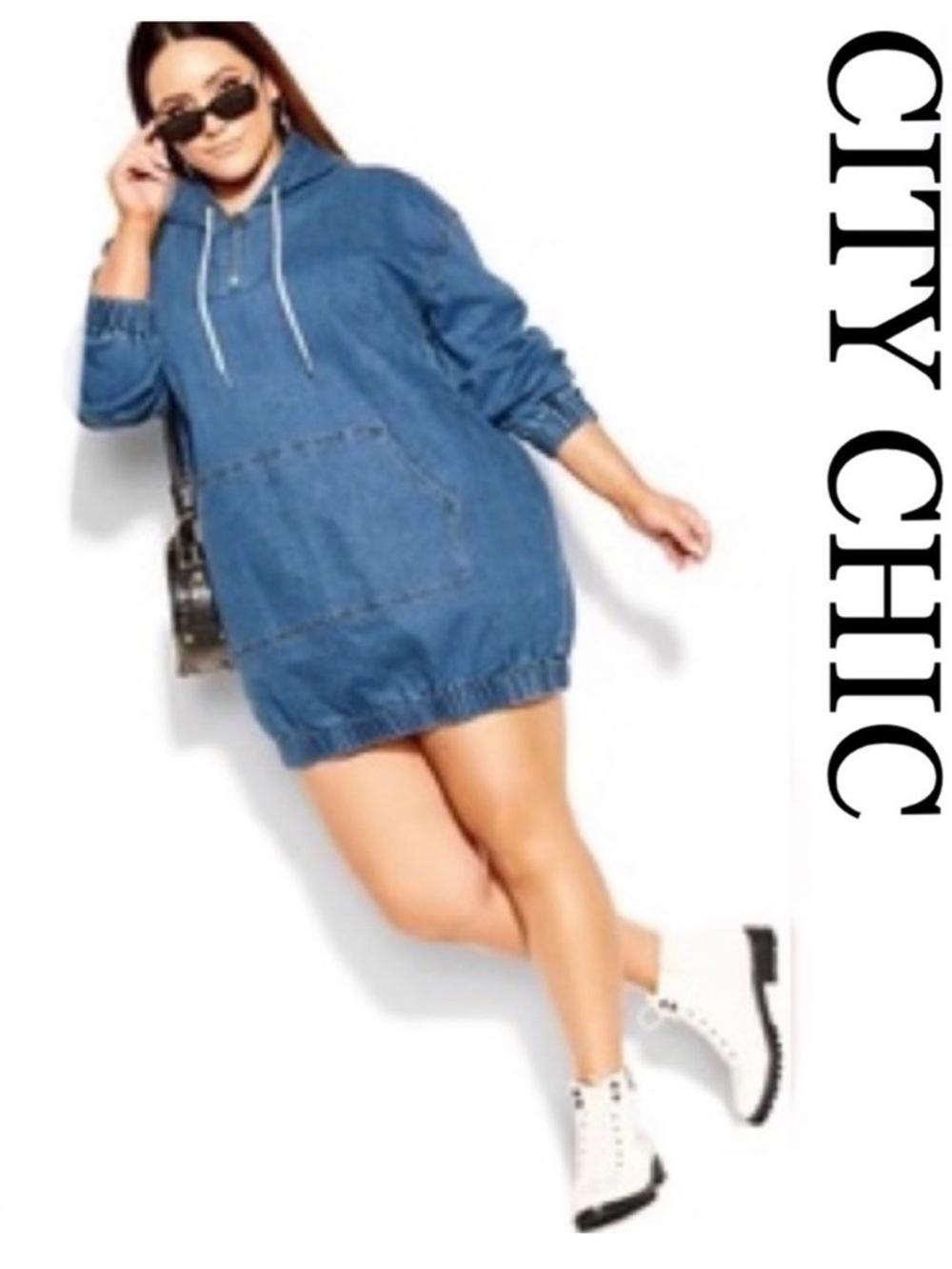 🌺CITY CHIC Mini Denim Dress🌺